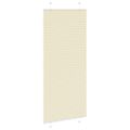 vidaXL Skladaná roleta krémová 95x200 cm, šírka látky 94,4 cm, polyester
