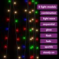 vidaXL Vianočný LED svetelný záves 3x3 m 300 LED farebný 8 funkcií
