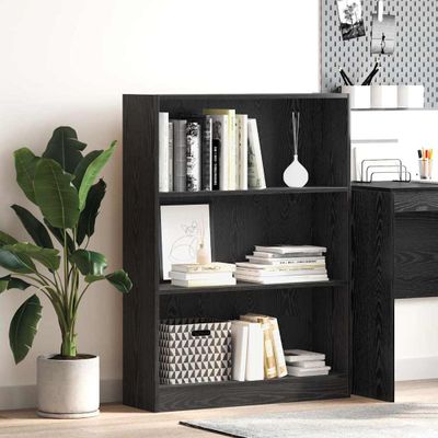 vidaXL Regál na knihy Čierny dub 80 x 24 x 109 cm Kompozitné drevo