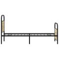 vidaXL Posteľný rám bez matraca 75x190 cm dub sonoma kompozitné drevo