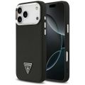 Guess Grained Triangle Logo MagSafe puzdro pre iPhone 17 Pro Max čierna