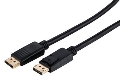 Kábel C-TECH DisplayPort 1.2, 4K @ 60Hz, M/M, 3m