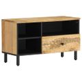 vidaXL TV skrinka 80x33x46 cm, mangový masív