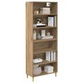 vidaXL Highboard Remeselný dub 69,5 x 32,5 x 180 cm Kompozitné drevo