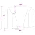 vidaXL Vankúš na čelo postele Viana kapučínový 90 cm umelá koža