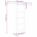 vidaXL Posuvné dvere ORKDAL Biela 78 x 211 cm