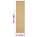 vidaXL Koberec prírodný sisal 66x250 cm