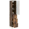 vidaXL Sada skríň 2 ks 33 x 34,5 x 90 cm Kompozitné drevo Dymový dub