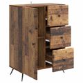 vidaXL Servírovacia skriňa Staré drevo 66 x 34,5 x 90 cm