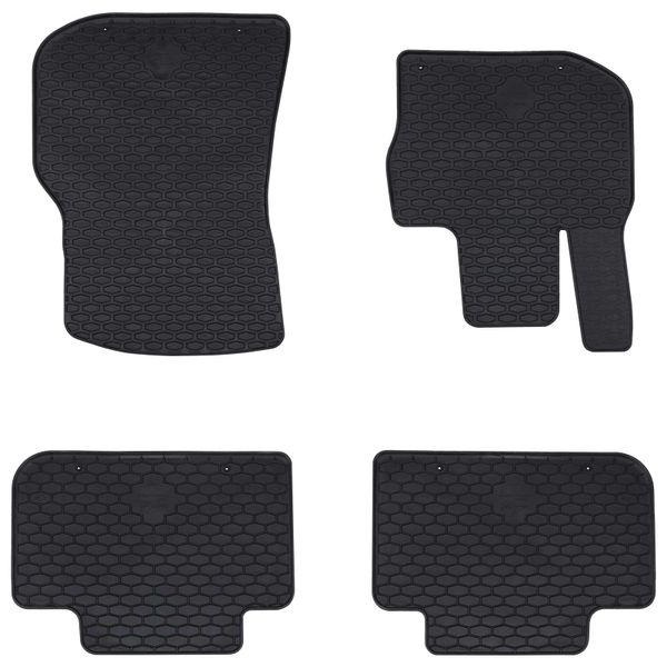 vidaXL Autokoberec 4 pcs Čierna vhodné pre BMW X3, X4 2018-4D Aft Guma