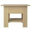 vidaXL Konferenčný stolík dub sonoma 55x55x42 cm drevotrieska