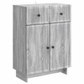 vidaXL Servírovacia skriňa Sivá sonoma 66 x 34,5 x 90 cm