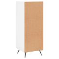 vidaXL Komoda biela 34,5x34x90 cm spracované drevo