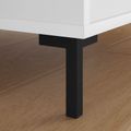 vidaXL Stojace nohy 12 ks Čierna 57 x 57 x 100 mm Železo
