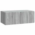 vidaXL Nástenná TV skrinka 78,5 x 41 x 30 cm Sivý Sonoma