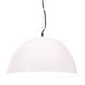 vidaXL Industriálna vintage závesná lampa 25 W, biela 41 cm E27