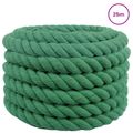 vidaXL Bavlnený povraz 36 mm 25 m Zelená 100% bavlna
