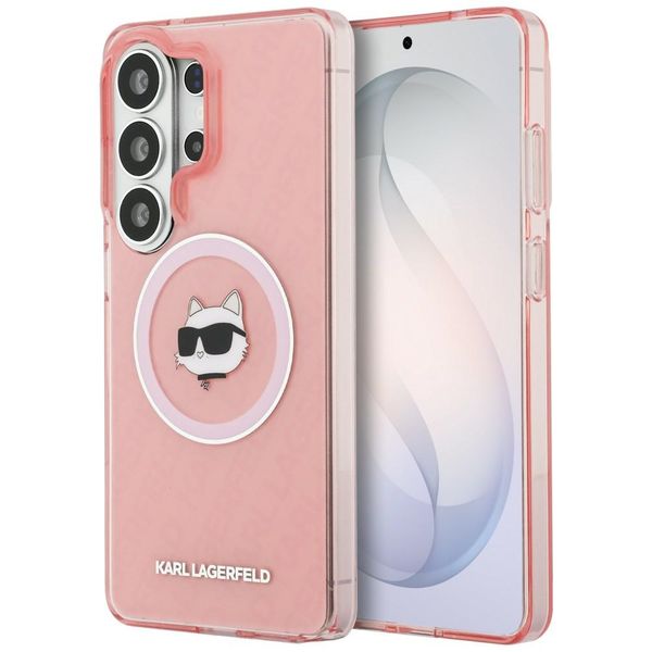 Karl Lagerfeld puzdro IML Repeated Choupette MagSafe pre Samsung Galaxy S26 Ultra ružová
