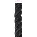 vidaXL Jutové lano 24 mm Čierna 100% Tossa juta