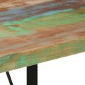 vidaXL Barový stôl 110x55x107 cm masívne recyklované drevo a železo