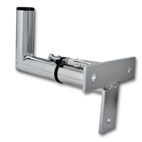 Anténny držiak na stenu 15cm T, priemer 32mm (+ hmoždinky a skrutky)