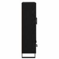 vidaXL Highboard Čierny dub 69,5 x 30 x 115 cm Kompozitné drevo