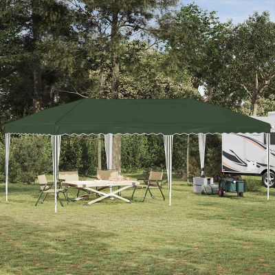 vidaXL Prístrešok na párty 575 x 290 x 245 cm Zelená