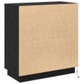 vidaXL LED komoda Čierny dub 71 x 34,5 x 75 cm Kompozitné drevo