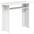 vidaXL Konzolový stôl Biela s vysokým leskom 100 x 39,5 x 75 cm