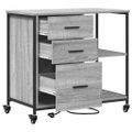 vidaXL Kabinet s nabíjacou stanicou 76 x 41 x 72 cm Kompozitné drevo