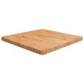 vidaXL Štvorcová stolová doska bledohnedá 70x70x4cm lakovaný dub