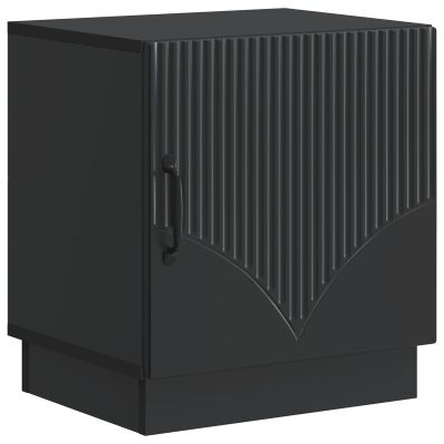 vidaXL Nočný stolík Čierna 43 x 34,5 x 47 cm Kompozitné drevo