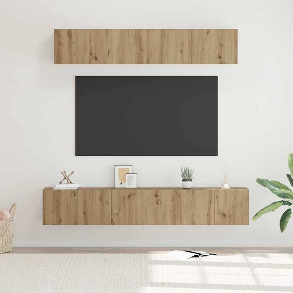 vidaXL Zostava TV skriniek 5 pcs Remeselný dub Kompozitné drevo