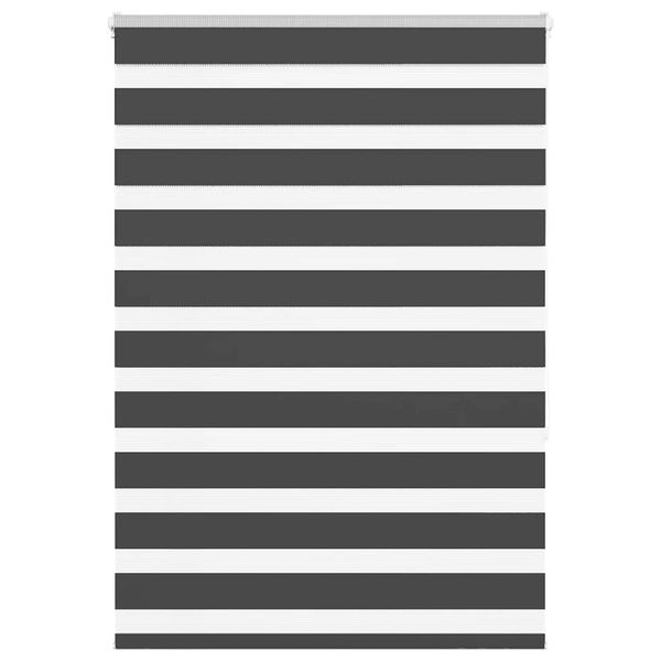 vidaXL Zebra roleta čierna 100x150 cm šírka látky 95,9 cm polyester