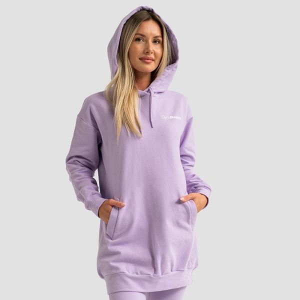 Dámska Longline mikina Limitless Lavender - GymBeam, veľkosť L, veľkosť oblečenia L