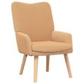 vidaXL kreslo Béžová 63 x 67 x 94 cm Polyester a preglejka