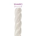vidaXL Pracovné lano biele 20 mm 50 m polypropylén