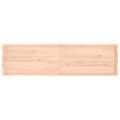 vidaXL Stolová doska 220x60x(2-4) cm neošetrený dubový masív