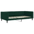 vidaXL Denná posteľ s matracom tmavozelená 100x200 cm zamat