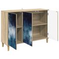 vidaXL Servírovacia skriňa RAALTE Sonoma 102 x 33 x 75 cm