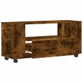 vidaXL TV skrinka dymový dub 102x34,5x43 cm kompozitné drevo