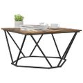 vidaXL Konferenčný stolík Dymová dub 80 x 80 x 45 cm