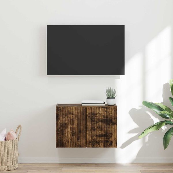 vidaXL TV nástenná skriňa Nástenný Dymová dub 59,5 x 31 x 40 cm