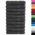 vidaXL Prémiové uteráky do sauny SOLUND 10ks antracit 80x200cm 600g/m2