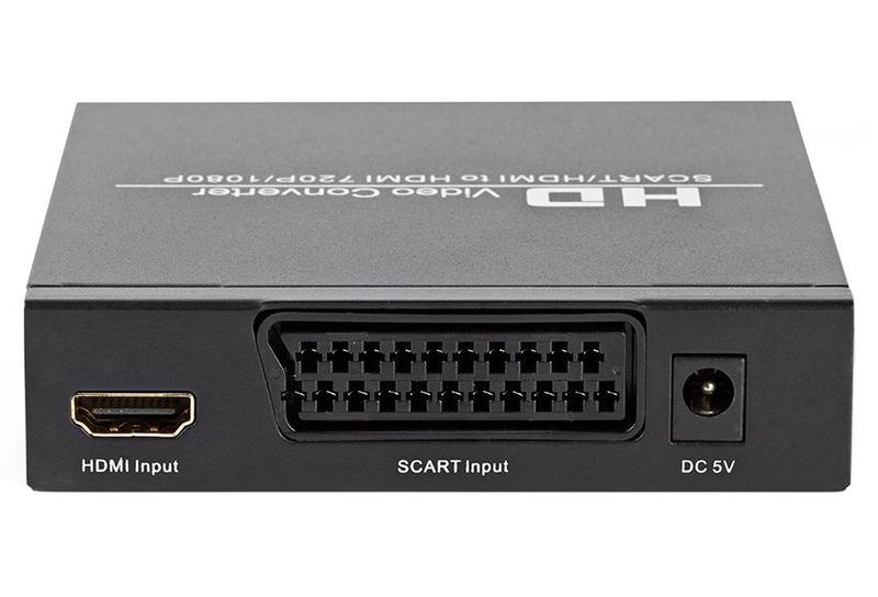 NEDIS převodník/ SCART + HDMI vstup - HDMI výstup/ Full HD/ antracit Prepínac, SCART + HDMI vstup na HDMI výstup, Full HD, cerný