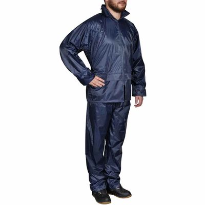 vidaXL Pánsky 2-dielny pršiplášť s kapucňou, XL, námornícka modrá