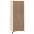 vidaXL Vysoká skrinka VIKEN biela 80x40x190 cm borovicový masív