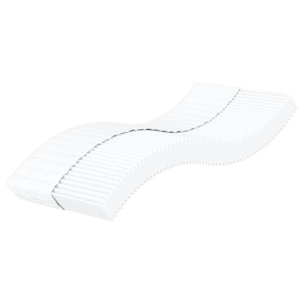 vidaXL Penový matrac biely 90x220 cm tvrdosť H2 H3