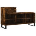 vidaXL Botník dymový dub 102x36x60 cm spracované drevo