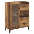 vidaXL Servírovacia skriňa so zásuvkou Staré drevo 69,5 x 34 x 90 cm